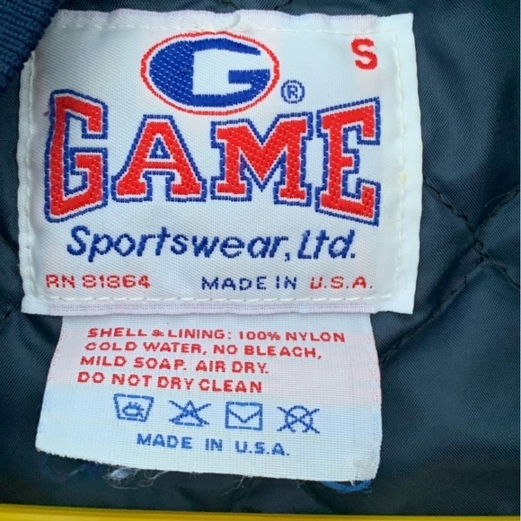 Vintage 80s Perry Meridian High School Jacket Satin Bomber - Picture 6 of 6